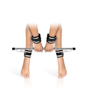 BAR WITH HANDCUFFS FOR FOOT AND HANDS