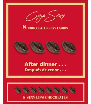 SEXY RED BOX 8 LIPS DARK CHOCOLATE
