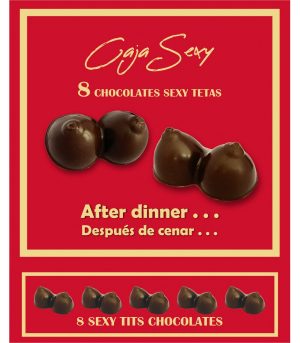 SEXY RED BOX 8 DARK CHOCOLATE TIT
