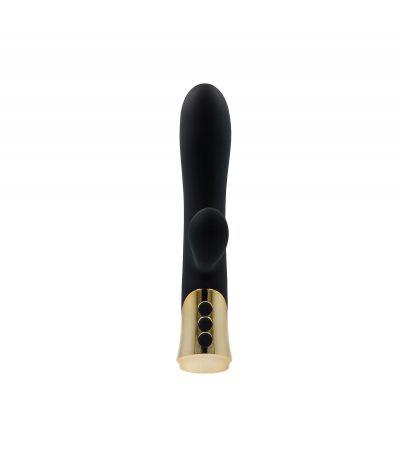 CINNAMON RECHARGEABLE SILICONE VIBRATOR WITH TAPPING RABBIT - Imagen 5