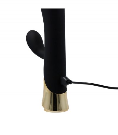 CINNAMON RECHARGEABLE SILICONE VIBRATOR WITH TAPPING RABBIT - Imagen 9