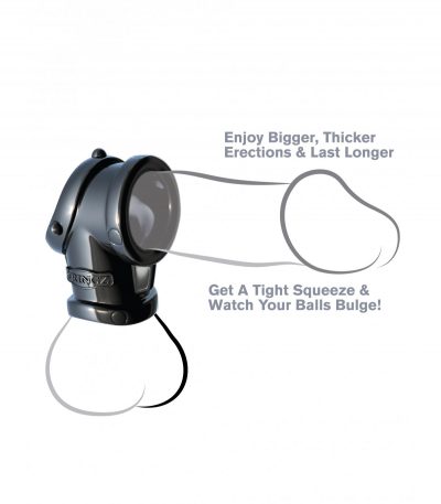 COCK PIPE WITH BALL-STRETCHER BLACK - Imagen 3