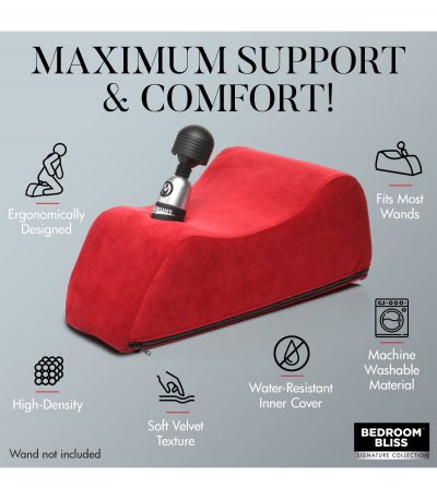 CUSHION WITH WAND SUPPORT RED - Imagen 3