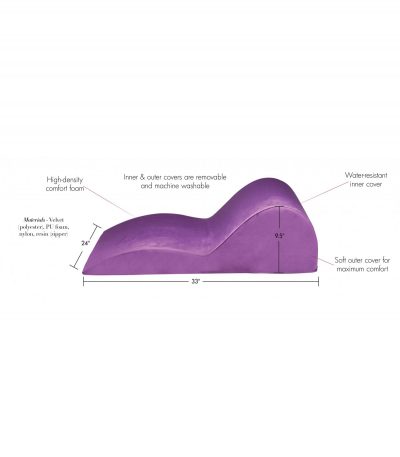 CONTOURED LOVE CUSHION LILAC CUSHION - Imagen 8