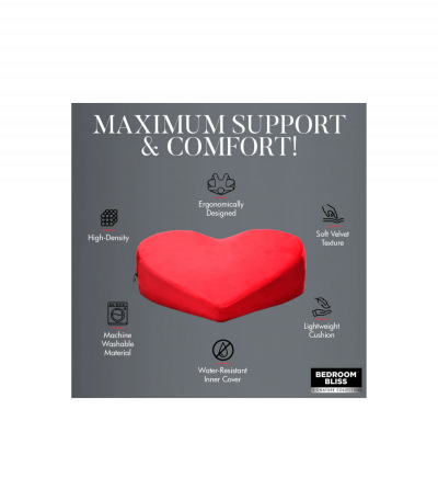 RED LOVE PILLOW HEART CUSHION - Imagen 4