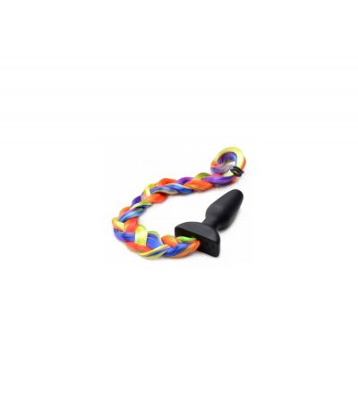 RAINBOW USB VIBRATOR TAIL PLUG WITH REMOTE - Imagen 5