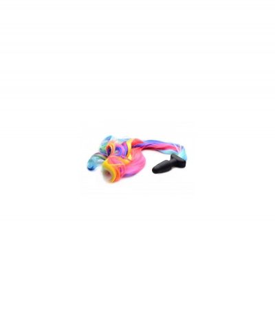 PONY TAIL PLUG RAINBOW SILICONE - Imagen 3