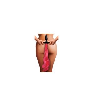 PONY TAIL PLUG SILICONE INTENSE PINK