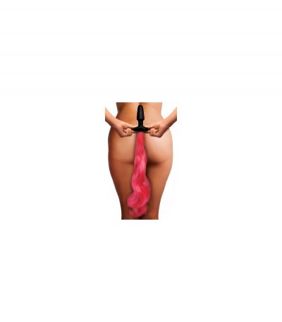 PONY TAIL PLUG SILICONE INTENSE PINK
