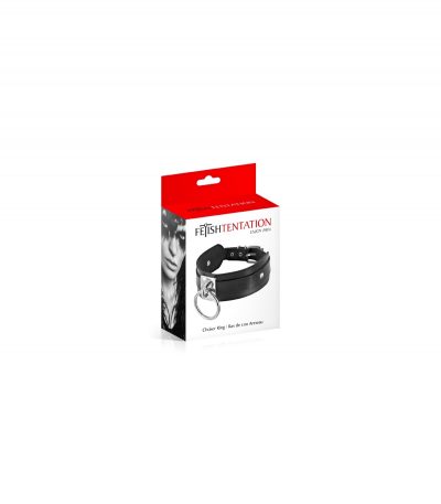 ADJUSTABLE BLACK NECKLACE WITH RING - Imagen 2
