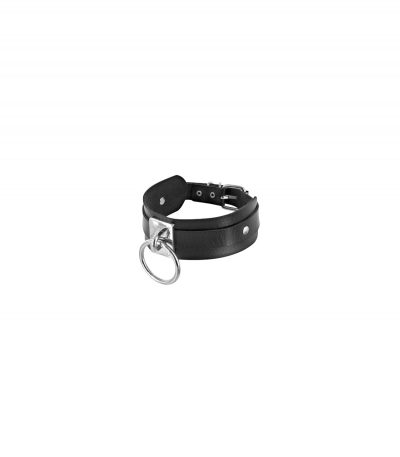 ADJUSTABLE BLACK NECKLACE WITH RING
