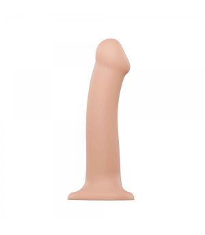 DILDO WITH SUCTION CUP SUITABLE HARNESS DUAL DENSITY FLEXIBLE L