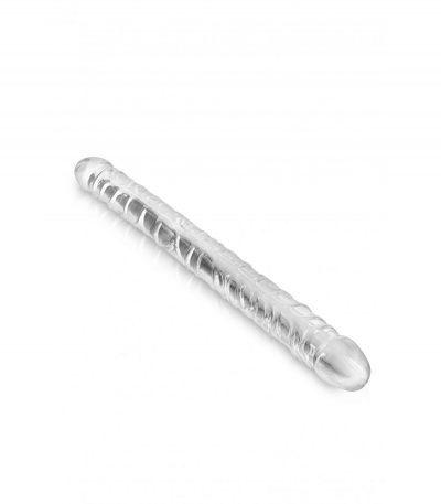 TRANSPARENT DOUBLE DILDO 34 CM - Imagen 2