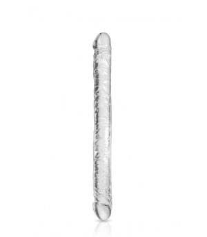TRANSPARENT DOUBLE DILDO 34 CM