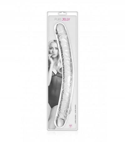 TRANSPARENT DOUBLE DILDO 44 CM - Imagen 3