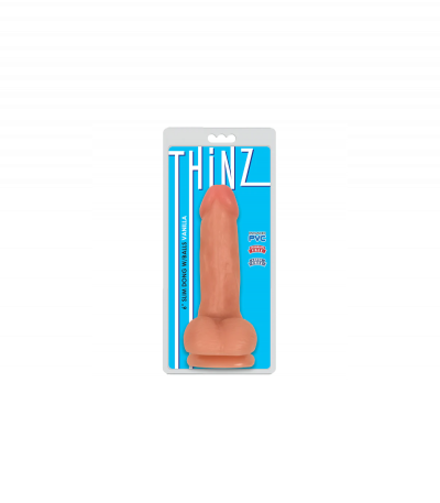 FINE DILDO WITH THINZ FLESH TESTICLES 15'25 CM - Imagen 2