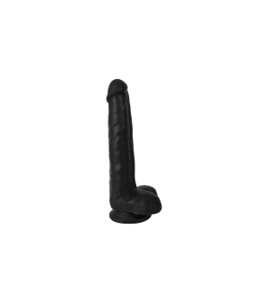 THIN DILDO WITH THINZ TESTICLES BLACK 20'30 CM