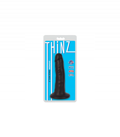 FINE THINZ BLACK DILDO 15'25 CM - Imagen 2