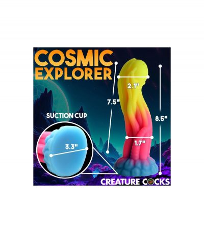 TENTA PHOSPHORESCENT SILICONE DILDO - Imagen 4