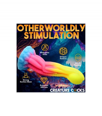 TENTA PHOSPHORESCENT SILICONE DILDO - Imagen 5