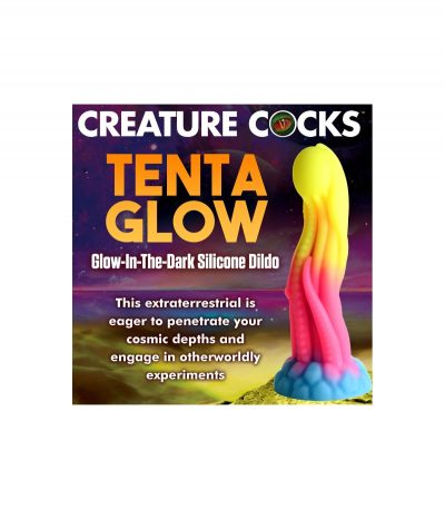 TENTA PHOSPHORESCENT SILICONE DILDO - Imagen 6