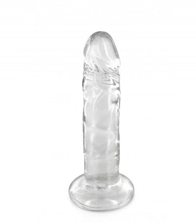 DILDO JELLY L CLEAR 18 CM - Imagen 2