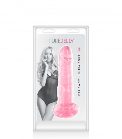 DILDO JELLY L PINK 18 CM - Imagen 2