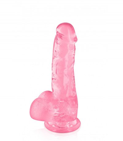 DILDO JELLY M PINK 17"5 CM