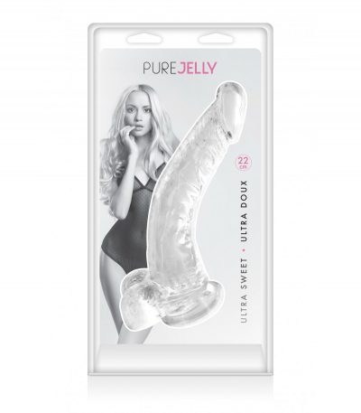 CLEAR JELLY XL DILDO 22 CM - Imagen 2