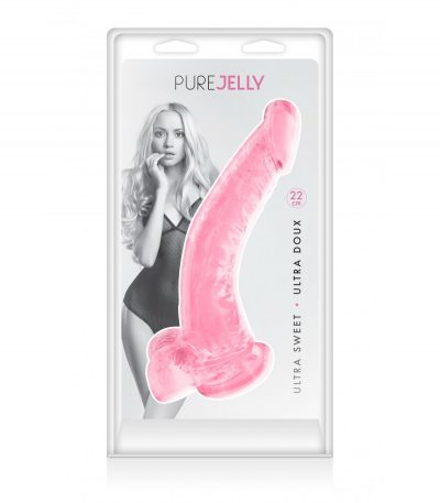 PINK JELLY XL DILDO 22 CM - Imagen 3