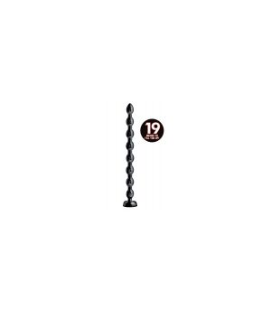 WAVE DILDO WITH SUCTION CUP 50"8 CM BLACK