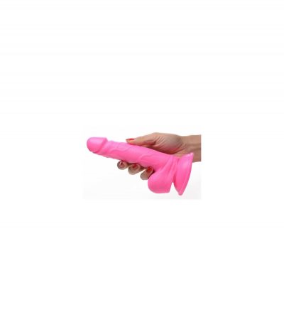 REALISTIC DILDO W/ TESTICLES 16'5 CM PINK - Imagen 2