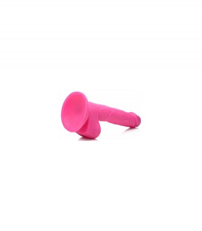 REALISTIC DILDO W/ TESTICLES 16'5 CM PINK - Imagen 3