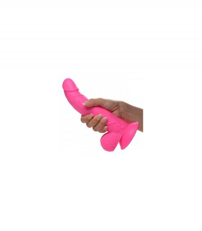 REALISTIC DILDO W/ TESTICLES 19 CM PINK - Imagen 2