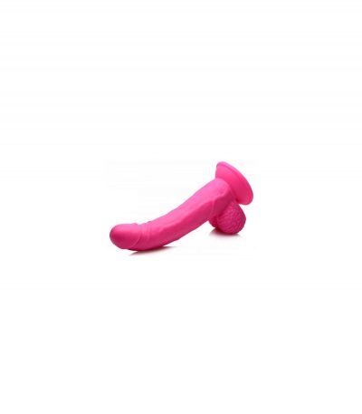 REALISTIC DILDO W/ TESTICLES 19 CM PINK - Imagen 3