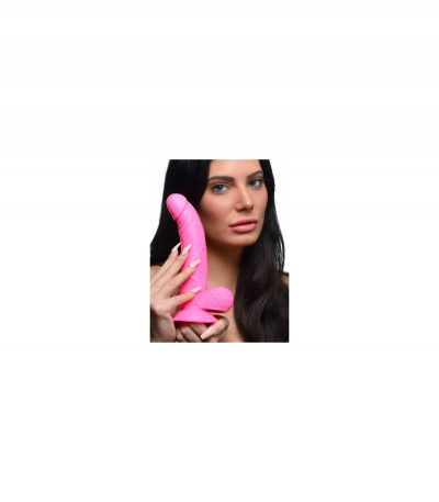 REALISTIC DILDO W/ TESTICLES 19 CM PINK - Imagen 8