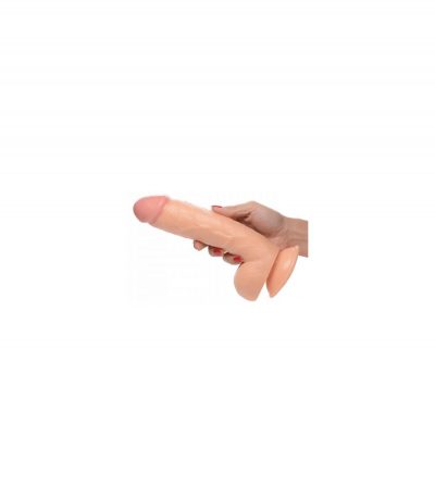 REALISTIC DILDO W/ TESTICLES 21 CM FLESH - Imagen 2