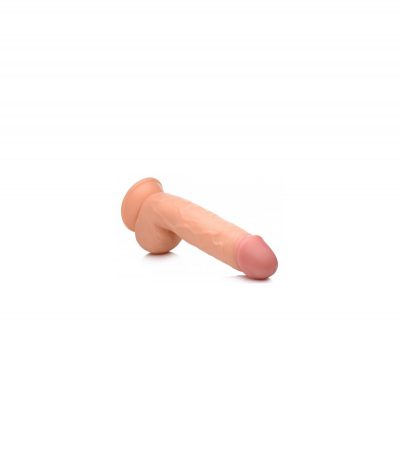 REALISTIC DILDO W/ TESTICLES 21 CM FLESH - Imagen 3