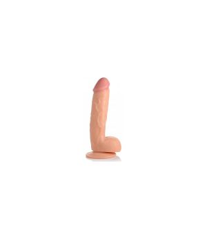 REALISTIC DILDO W/ TESTICLES 21 CM FLESH