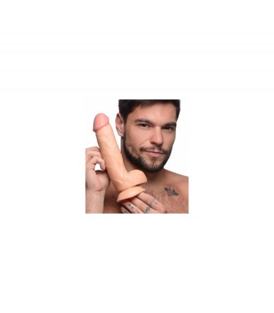 REALISTIC DILDO W/ TESTICLES 21 CM FLESH - Imagen 8