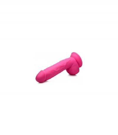 REALISTIC DILDO W/ TESTICLES 21 CM PINK - Imagen 3