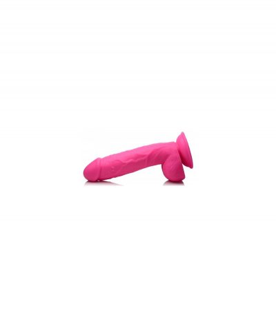 REALISTIC DILDO W/ TESTICLES 21 CM PINK - Imagen 4