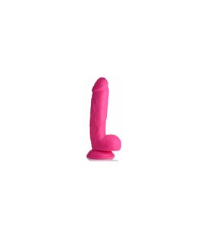 REALISTIC DILDO W/ TESTICLES 21 CM PINK