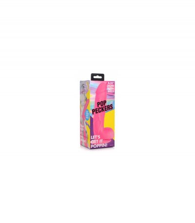 REALISTIC DILDO W/ TESTICLES 21 CM PINK - Imagen 6