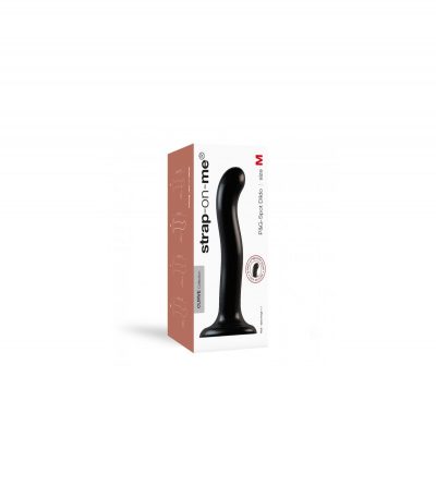 SILICONE DILDO POINT STIMULATOR P/G BLACK S - Imagen 2