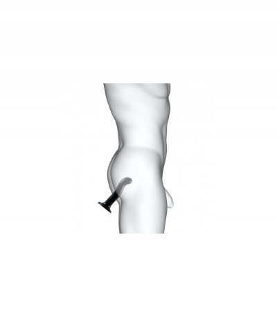 SILICONE DILDO POINT STIMULATOR P/G BLACK S - Imagen 7