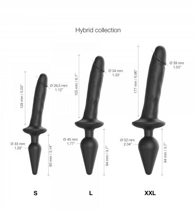 DILDO SWTICH PLUG-IN REALISTIC BLACK S - Imagen 4
