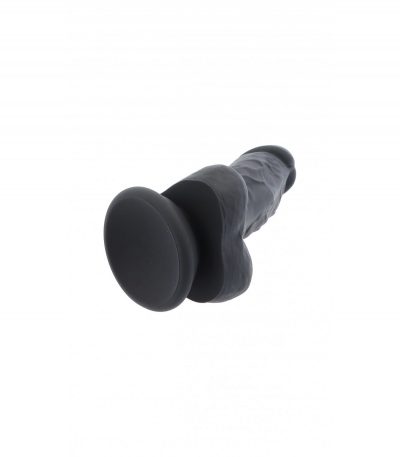 DUAL LAYER REALISTIC 18'5CM WITH BALLS R33 BLACK - Imagen 4