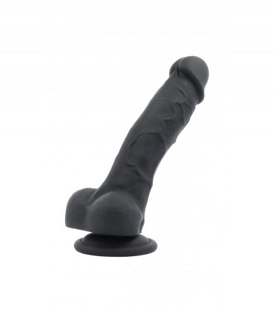 DUAL LAYER REALISTIC 18'5CM WITH BALLS R33 BLACK