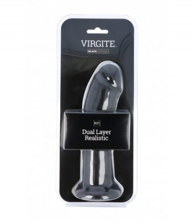 DUAL LAYER REALISTIC 21CM R27 BLACK - Imagen 2